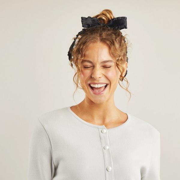 Wet Brush Ruffle Bow Scrunchie #5