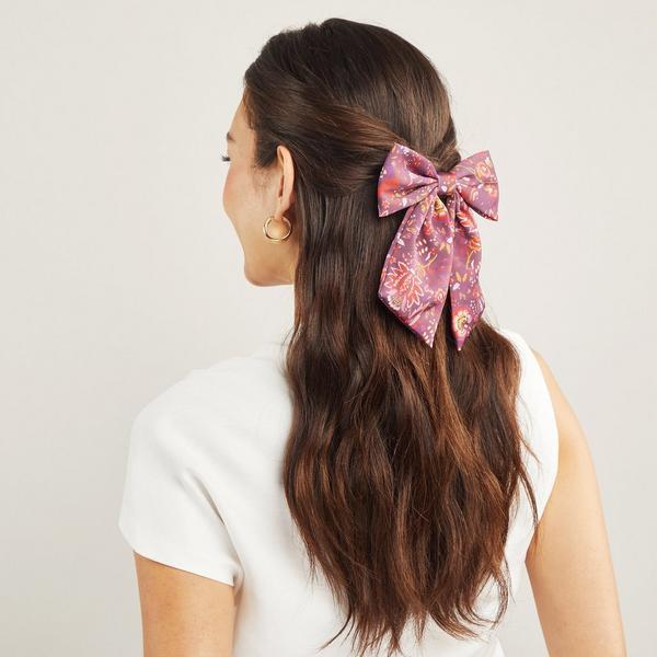 Wet Brush Reclaimed Boho Satin Bow Clips #4