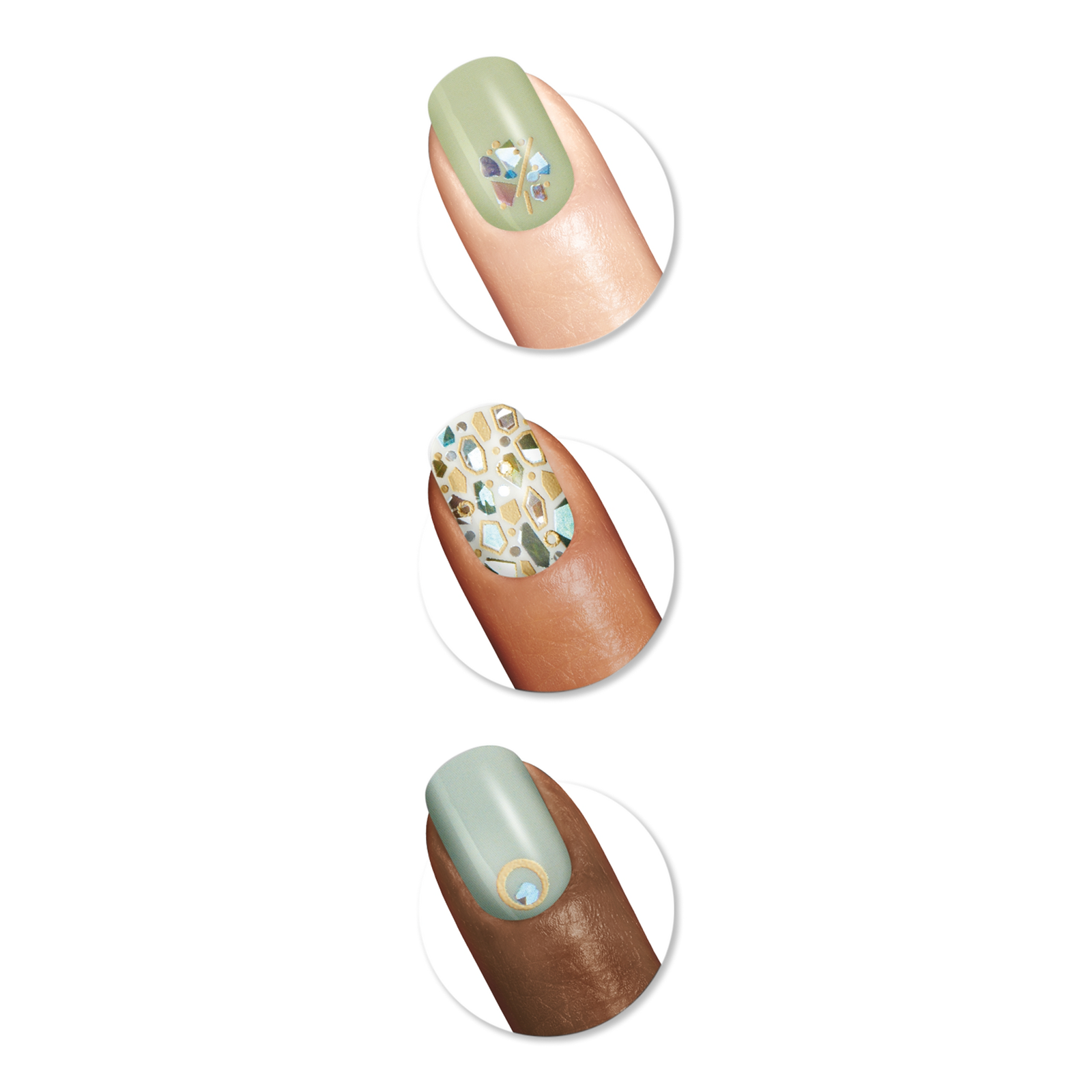 Salon Effects Nail Strips - Sage In Stone