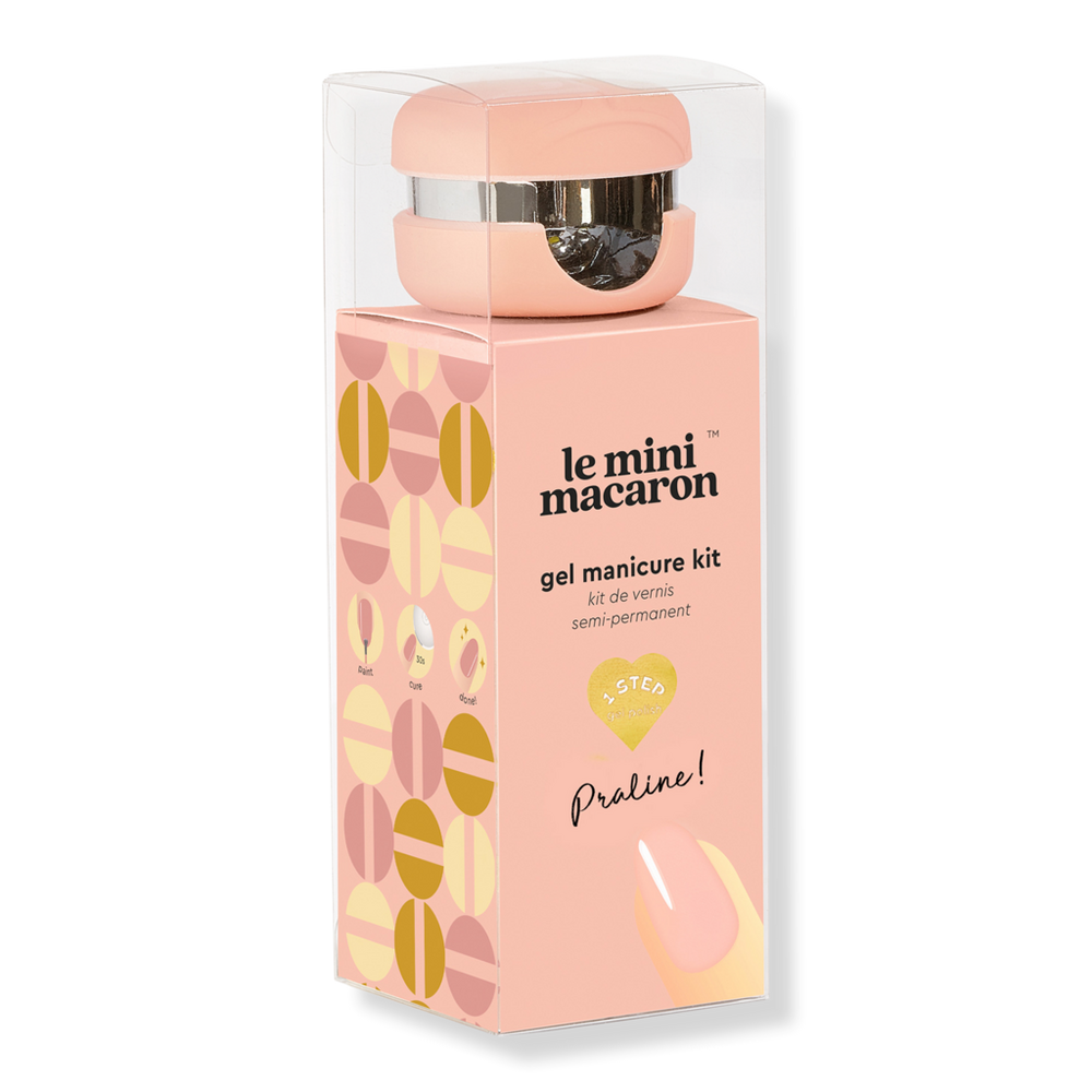 Le Mini Macaron 1-step Diy Glossy Gel Manicure Kit - Praline In Brown
