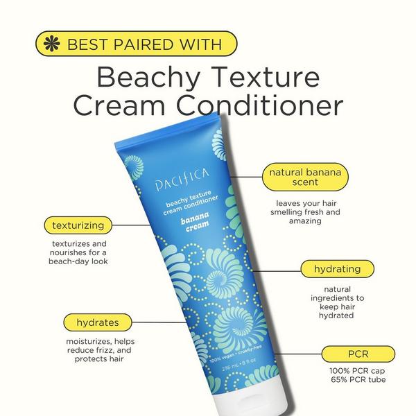 Pacifica Banana Cream Beachy Texture Foam Shampoo #4