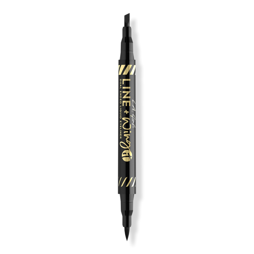 L.a. Girl Line + Wing It Dual Ended Liquid Liner - Black
