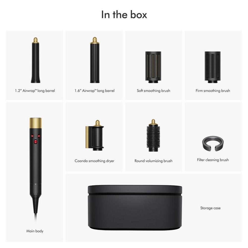 Dyson and Ulta Exclusive Airwrap multi-styler in Onyx Black and Gold