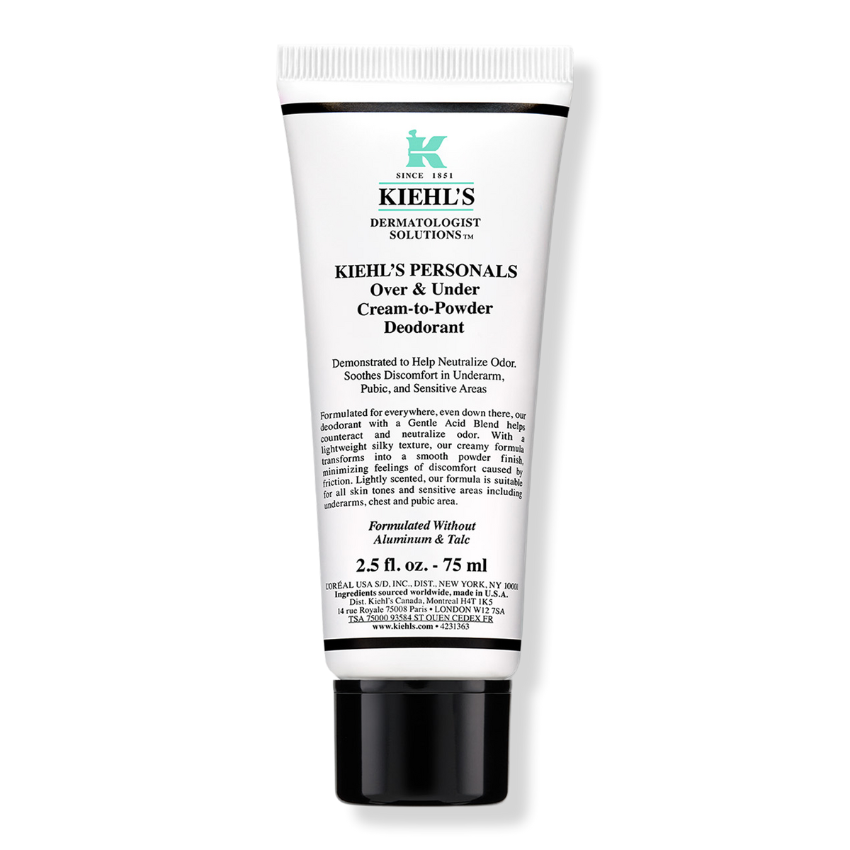 Kiehl's Since 1851 - Over & Under Cream-To-Powder Deodorant | Ulta Beauty