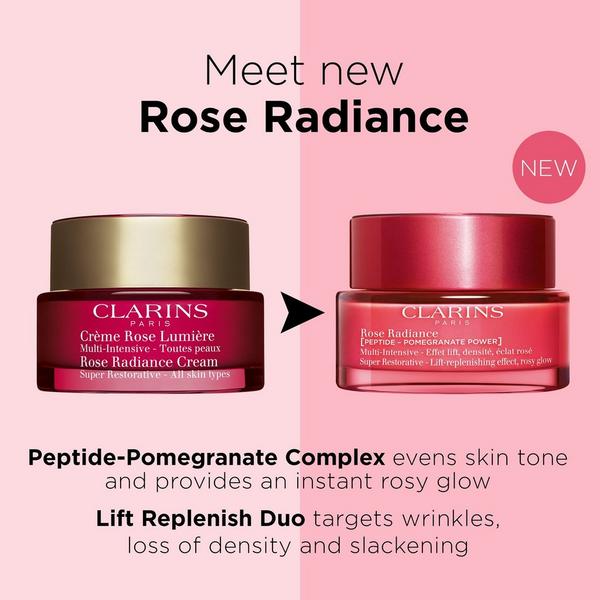 Clarins Super Restorative Rose Radiance Peptide Face Moisturizer #8