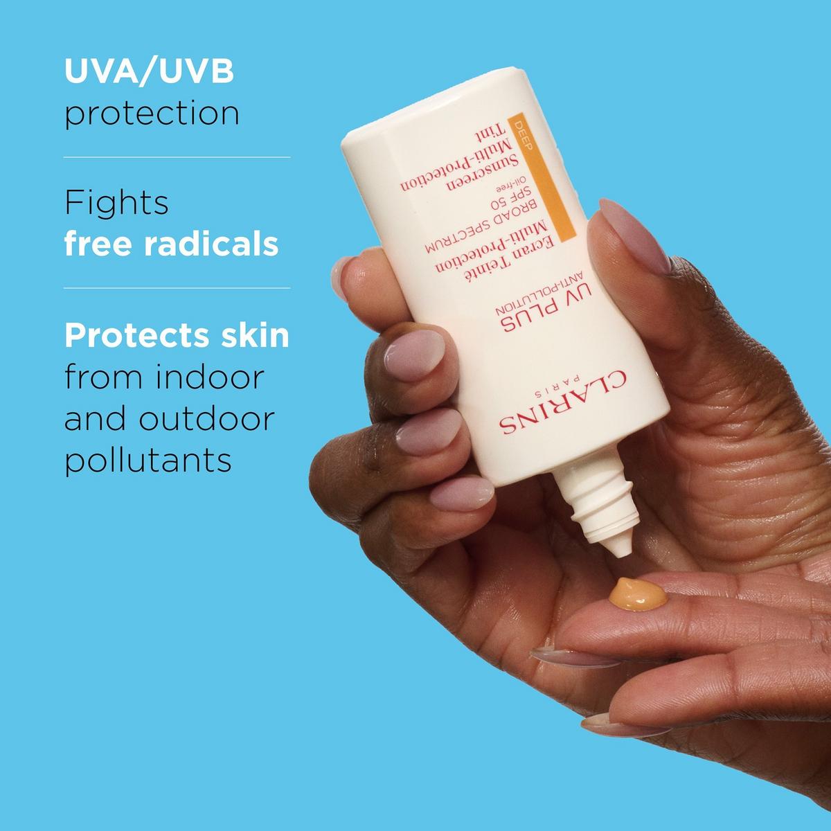 UV Plus Anti-Pollution Tinted Face Sunscreen SPF 50 - Deep