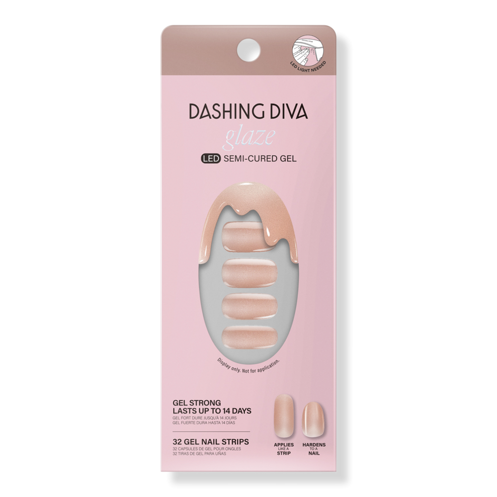 Dashing Diva Ring The Alarm Glaze Semi-cured Gel Art