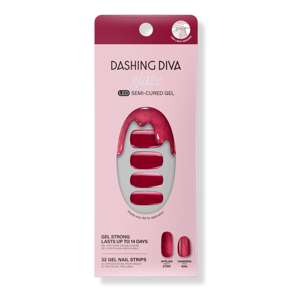 Dashing Diva Ruby Red Apple Glaze Semi-cured Gel Art