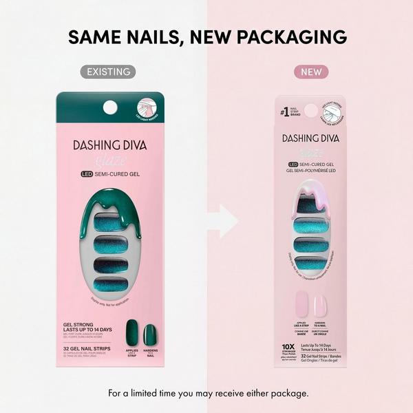 Dashing Diva Stone Cold Glaze Semi-Cured Gel Art #8