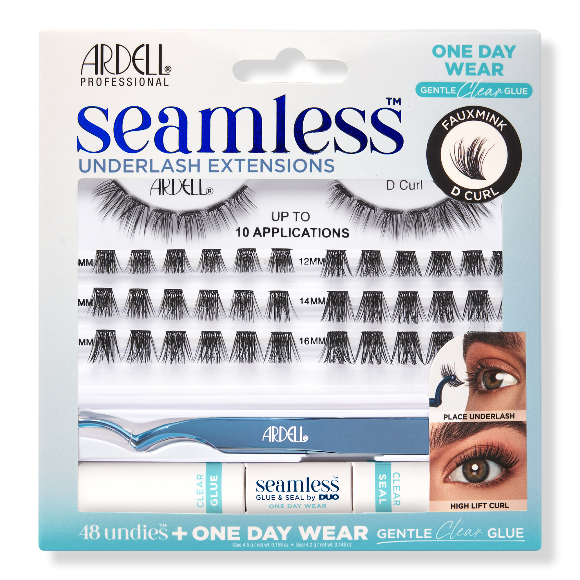 Ardell Seamless One Day Underlash Extension Kit – Faux Mink D Curl #1