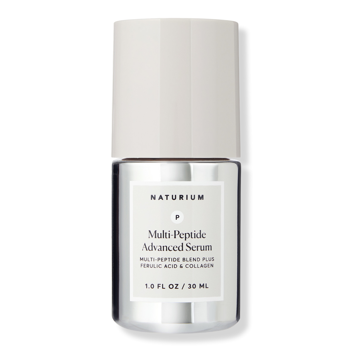 Naturium Multi-Peptide Advanced Serum bottle with copper peptides