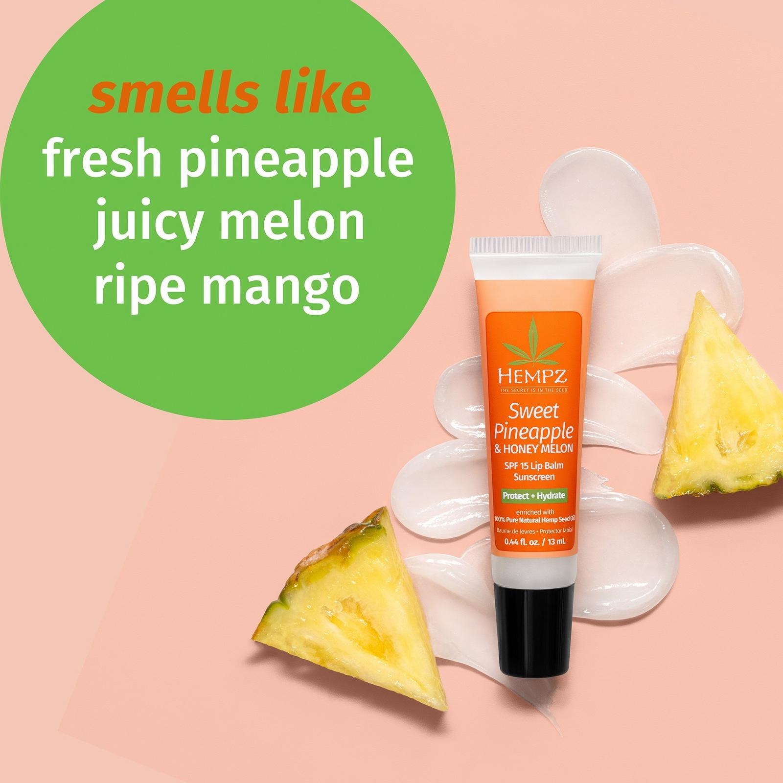 Sweet Pineapple & Honey Melon Herbal Lip Balm SPF 15