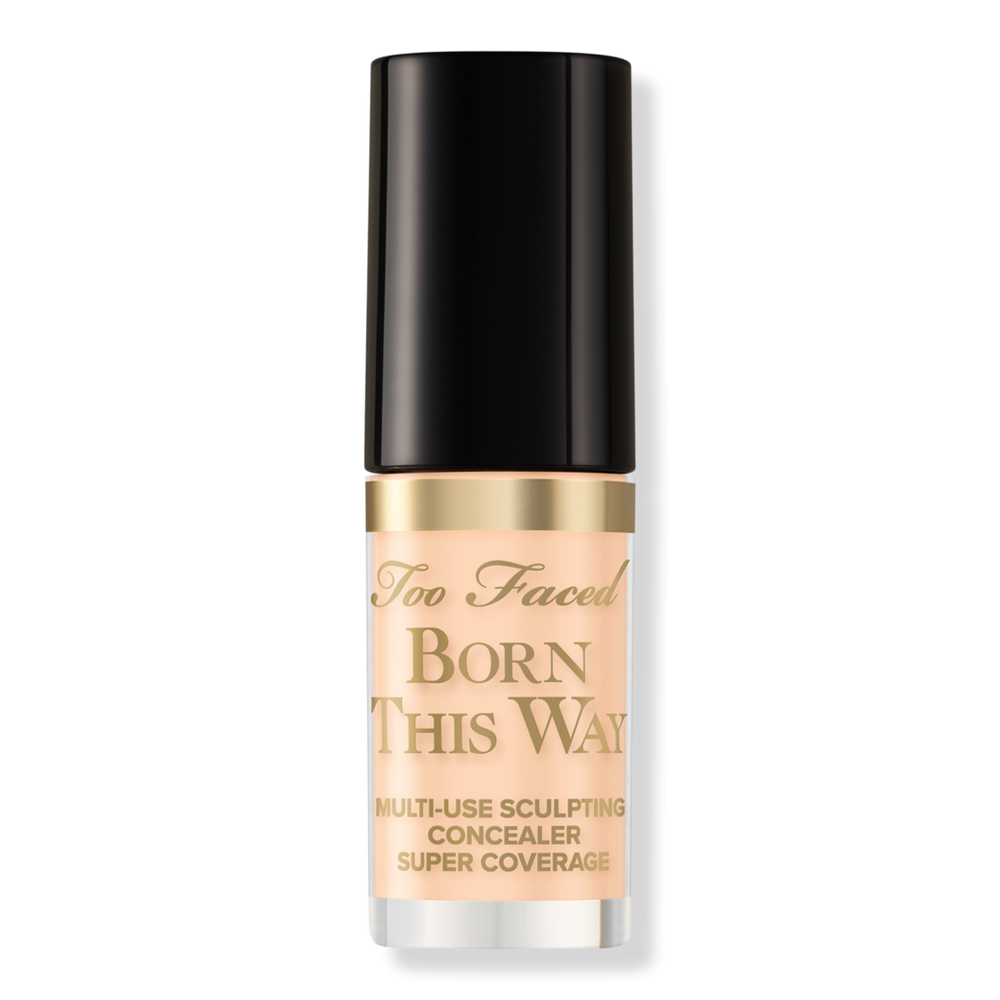 Too Faced Travel Size Born This Way Super Coverage Multi-use Concealer - Almond In Brown
