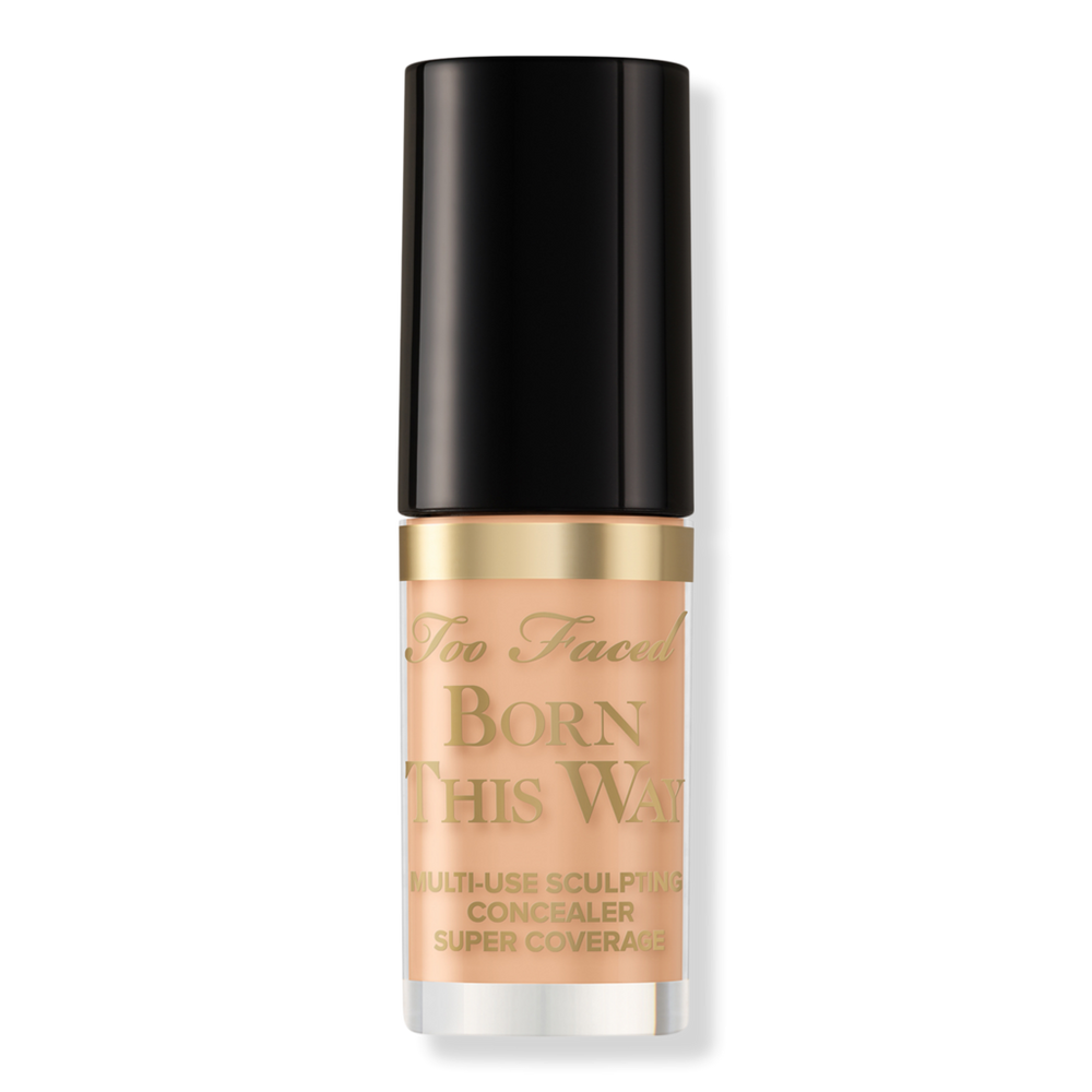Too Faced Travel Size Born This Way Super Coverage Multi-use Concealer - Golden Beige In Brown