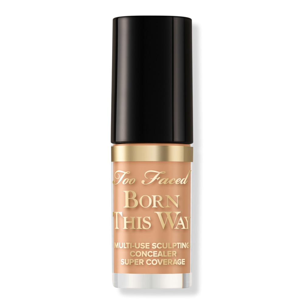 Too Faced Travel Size Born This Way Super Coverage Multi-use Concealer - Warm Beige In Brown