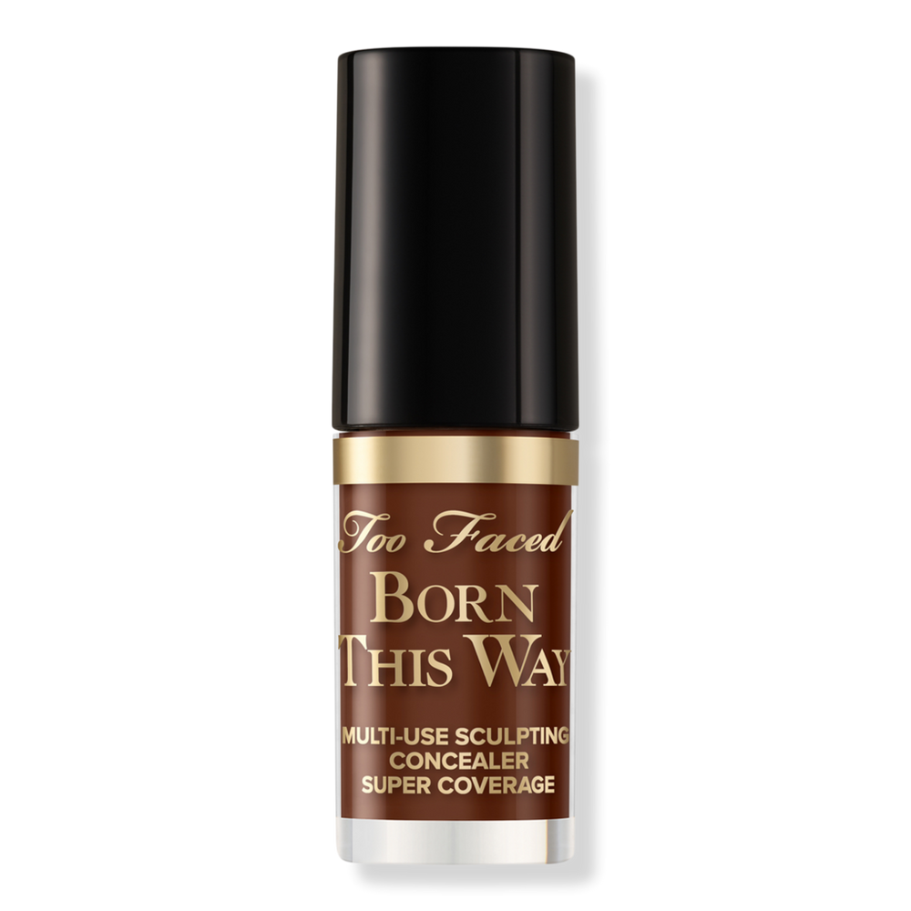 Too Faced Travel Size Born This Way Super Coverage Multi-use Concealer - Sable In Brown