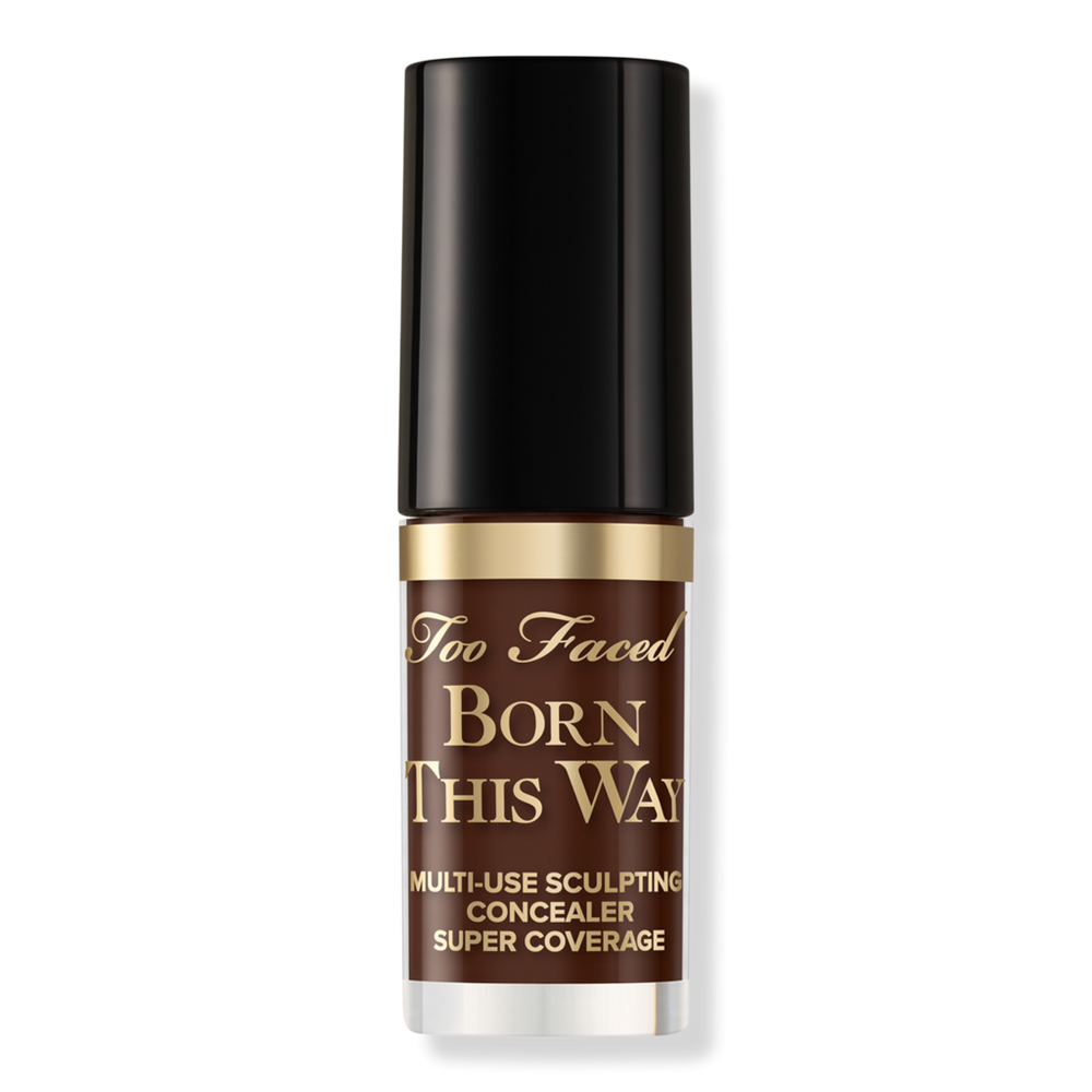 Too Faced Travel Size Born This Way Super Coverage Multi-use Concealer - Ganache In Brown
