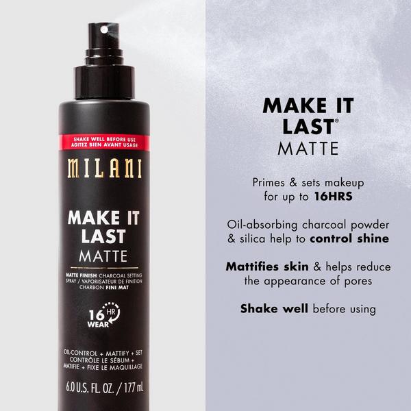 Milani Make It Last Matte - Matte Finish Charcoal Setting Spray #4