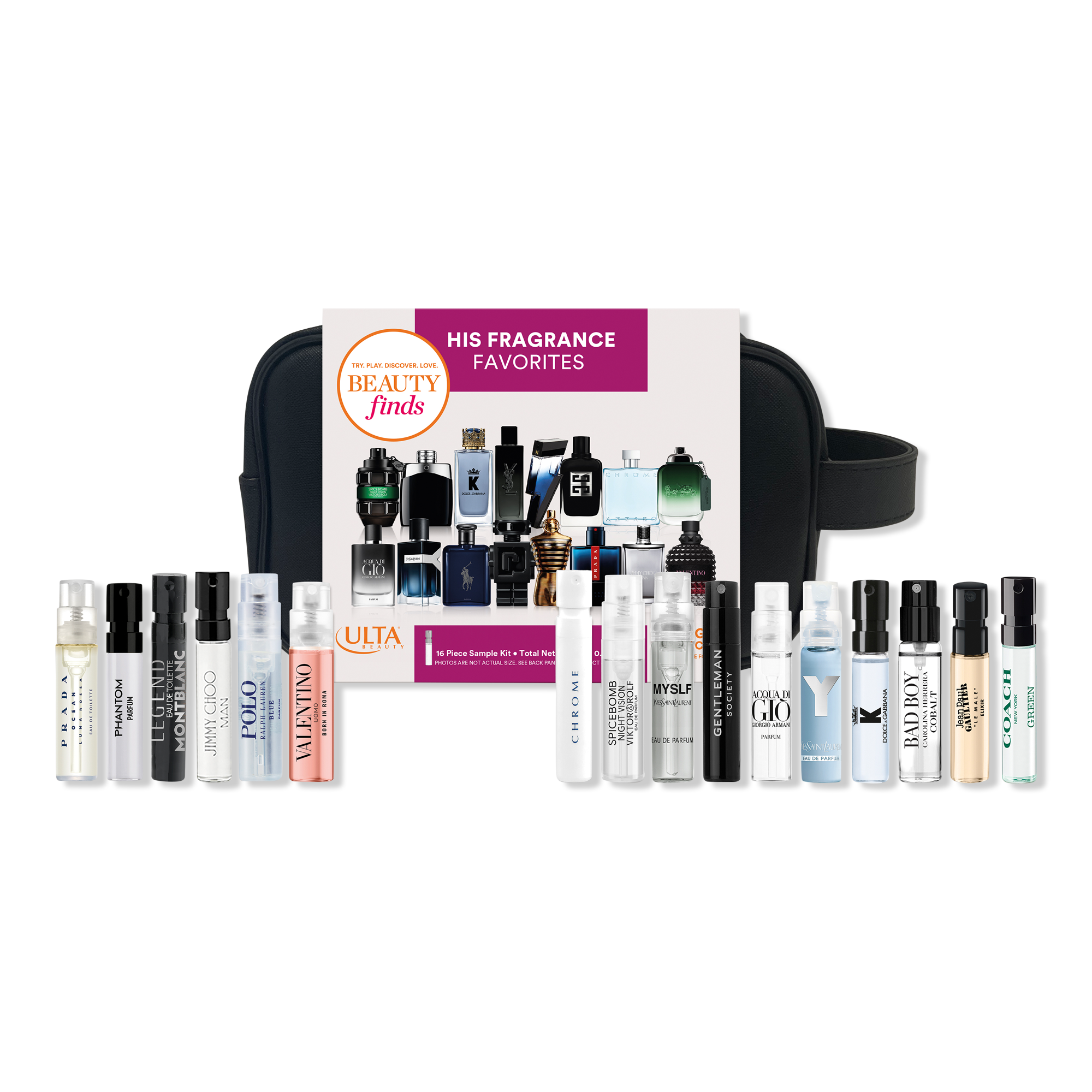 Beauty Finds by ULTA Beauty His Fragrance Favorites 16 Piece Sampler Kit #1