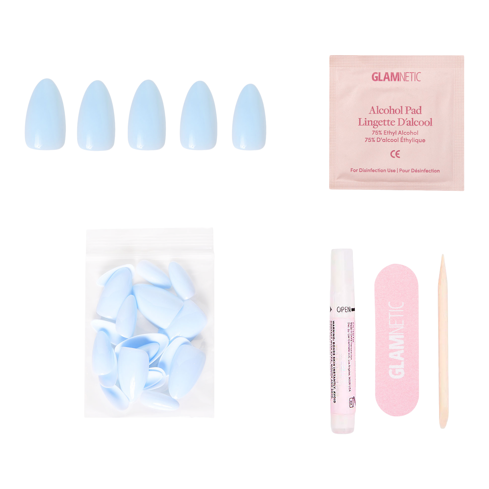 Blueberry Milk Press-On Nails