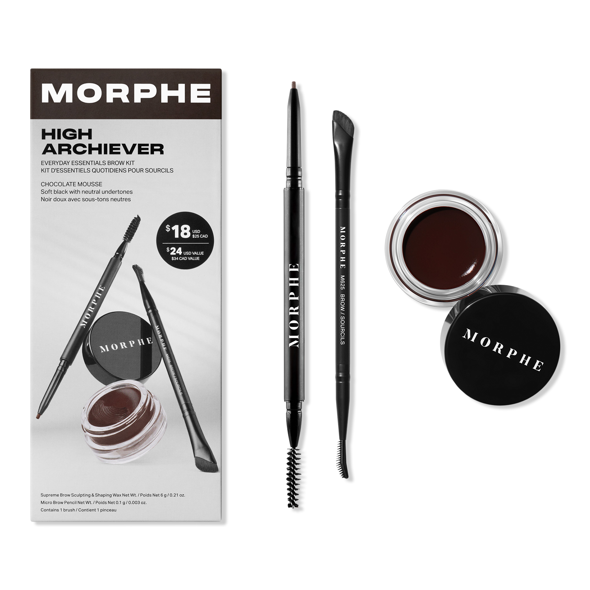 Morphe High Archiever Everyday Essentials Brow Kit #1