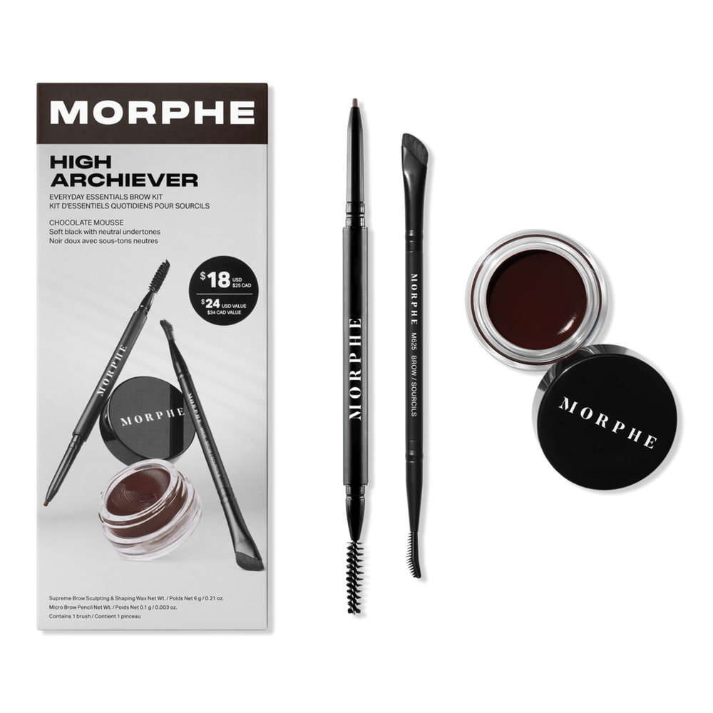 Morphe High Archiever Everyday Essentials Brow Kit - Chocolate Mousse In Brown