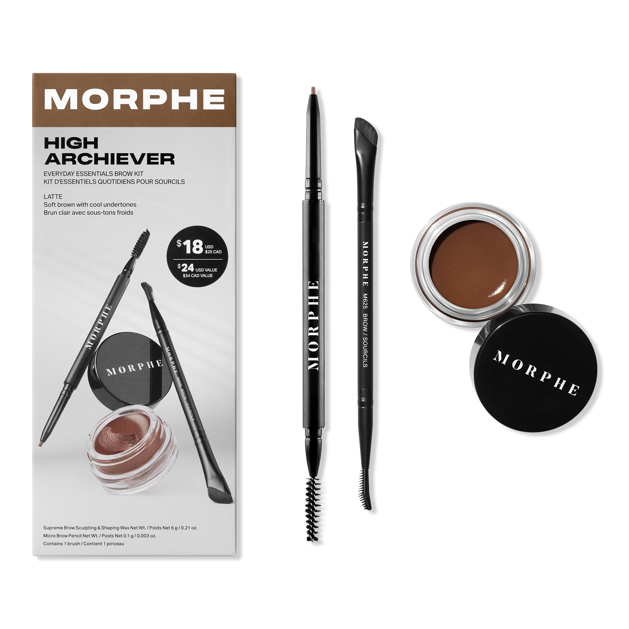 Morphe High Archiever Everyday Essentials Brow Kit #1