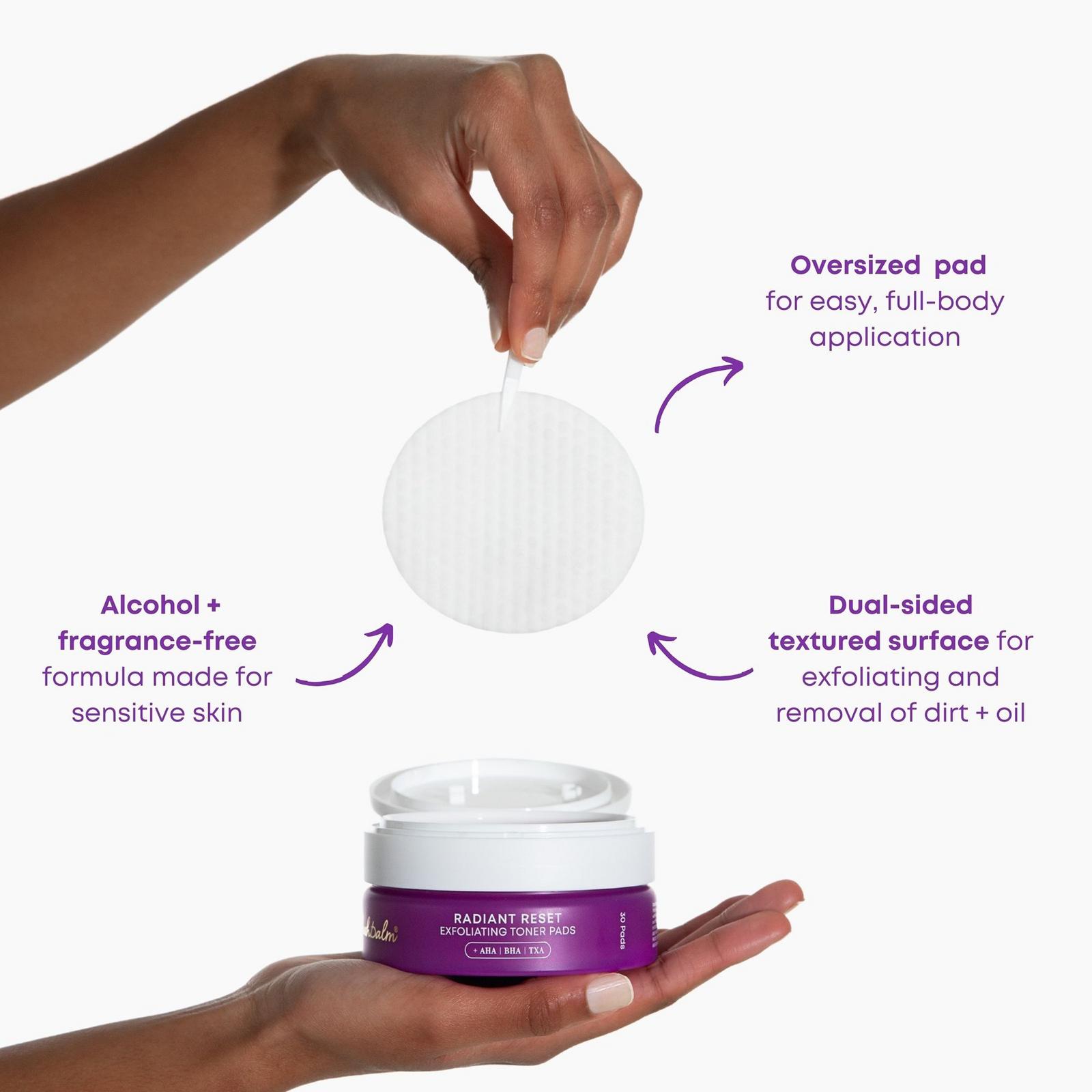 Radiant Reset Toner Pads for Dark Spots & Ingrown Hairs