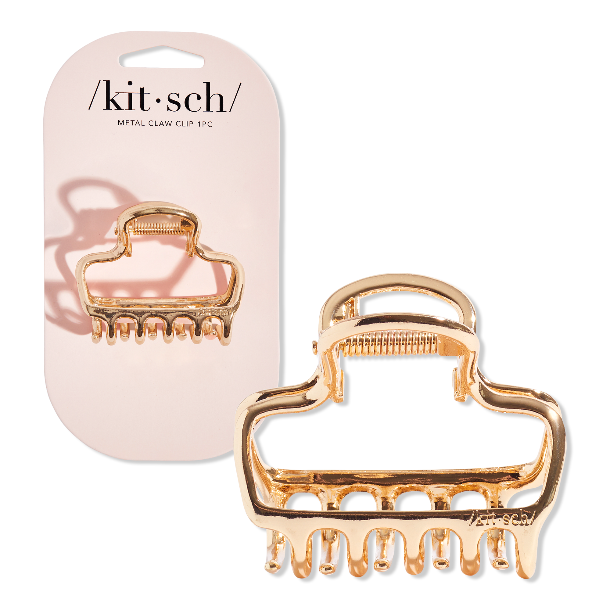 Kitsch Metal Medium Open Shape Puffy Claw Clip #1