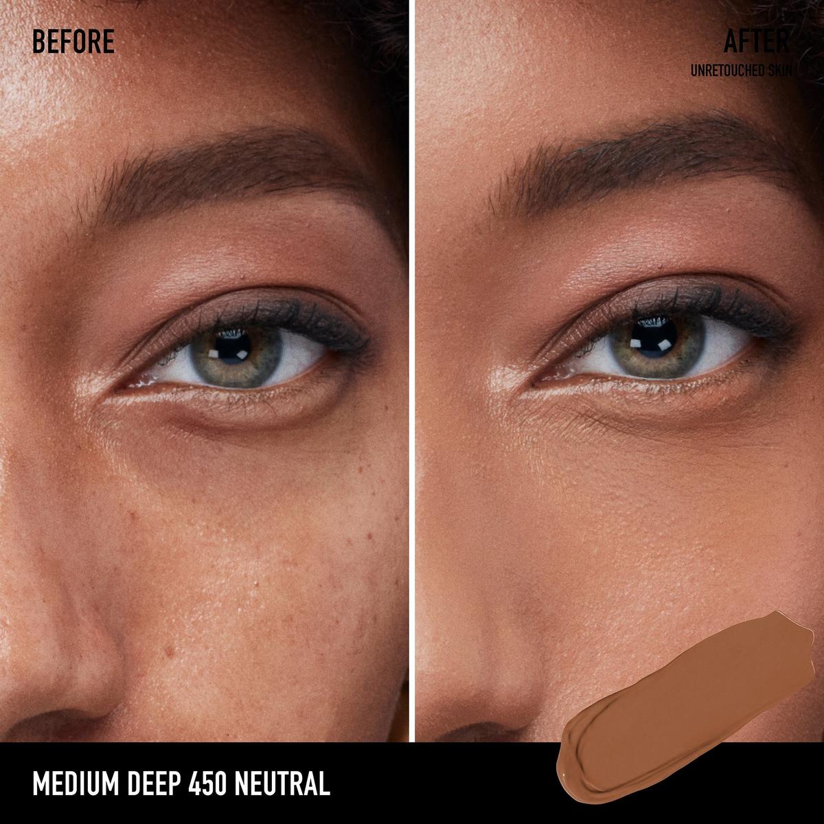BAREPRO 16HR All Over Skin-Perfecting Matte Concealer Mineral SPF 25 - Medium Deep 450 Neutral​