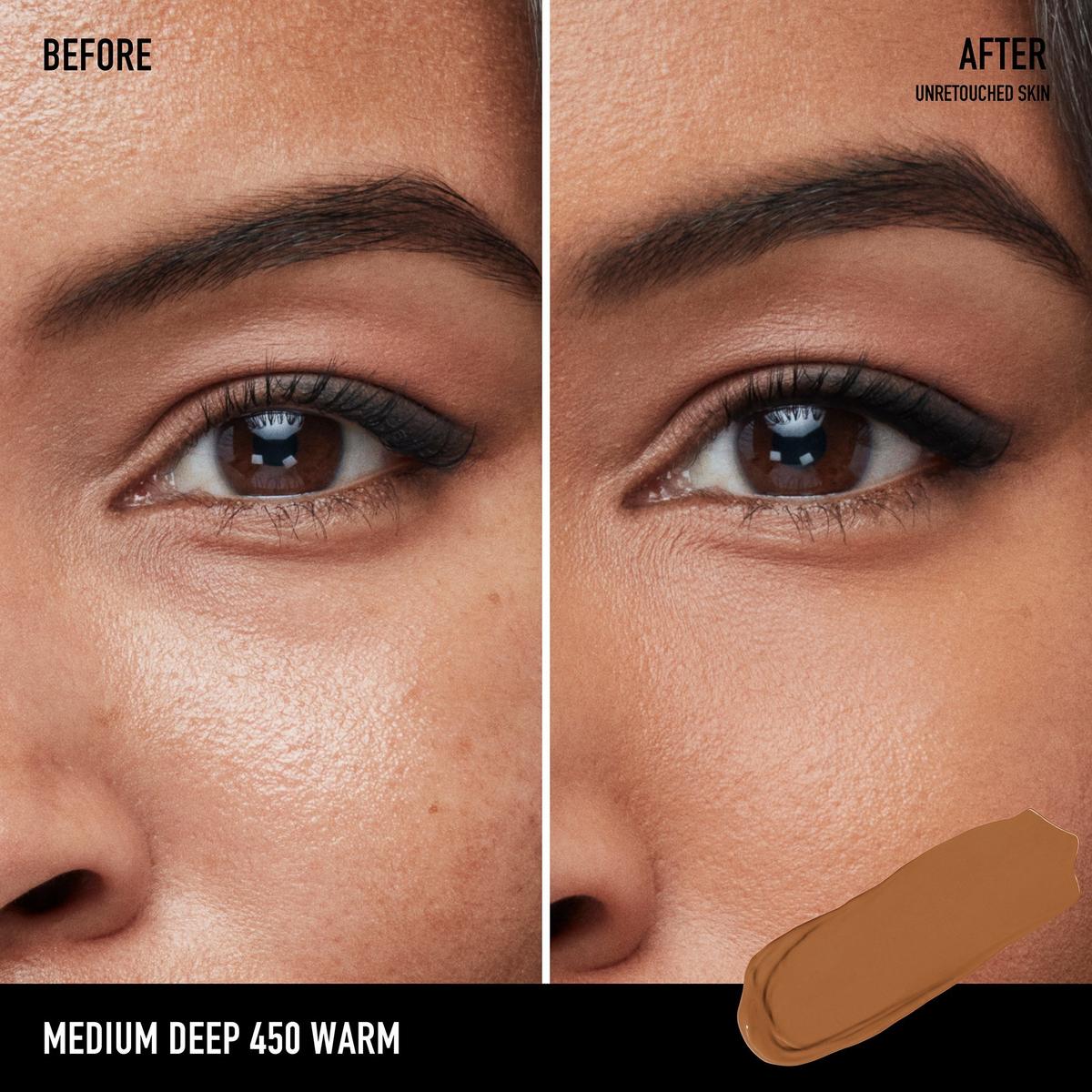 BAREPRO 16HR All Over Skin-Perfecting Matte Concealer Mineral SPF 25 - Medium Deep 450 Warm​