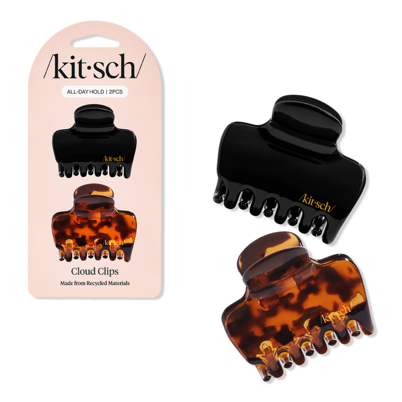 Kitsch - Black & Tort Medium Puffy Claw Clips | Ulta Beauty