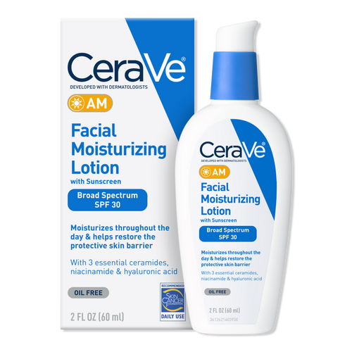 CeraVe - 2.0 oz AM Lotion Face Moisturizer with SPF 30 for Balanced to ...