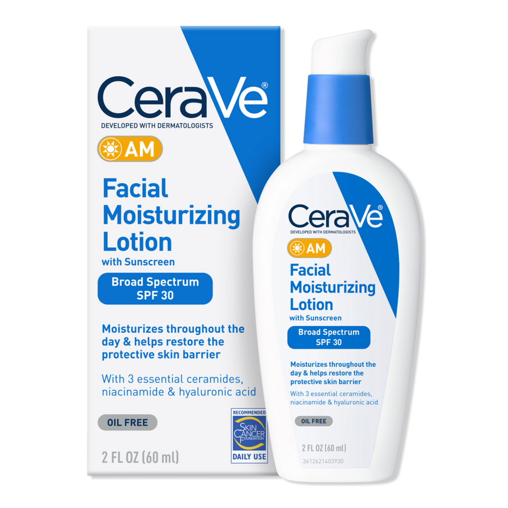 CeraVe AM Lotion Face Moisturizer with SPF 30 for Balanced to Oily Skin - 2.0 oz