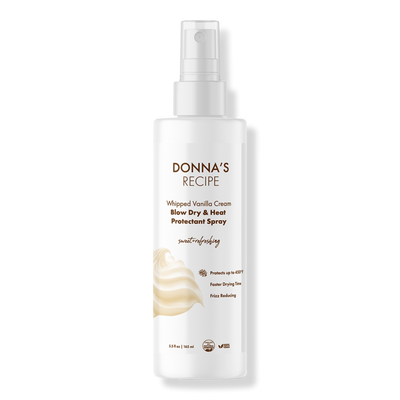 DONNA'S RECIPE Whipped Vanilla Cream Blow Dry & Heat Protectant Spray