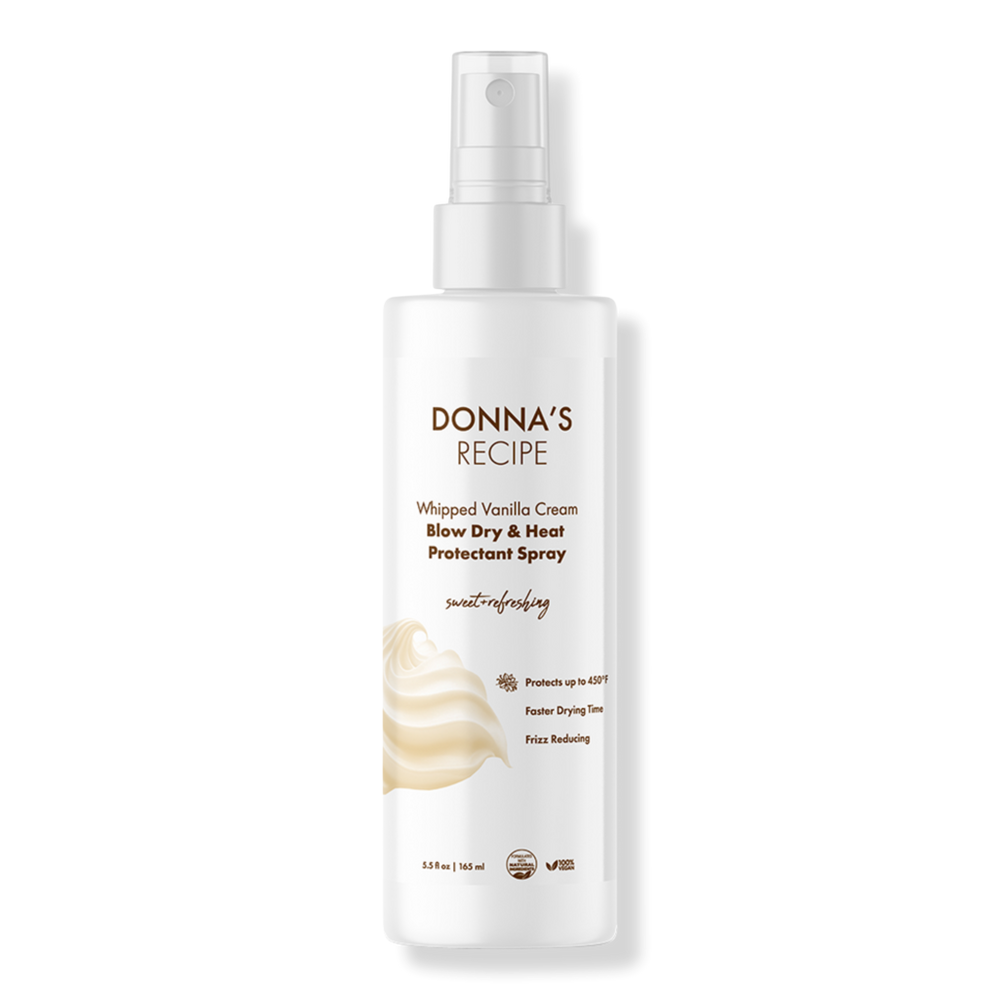 Donna's Recipe Whipped Vanilla Cream Blow Dry & Heat Protectant Spray