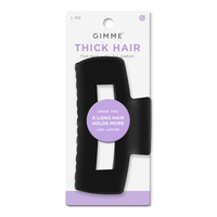 Thick Hair Large Claw Clip Cavity - Black