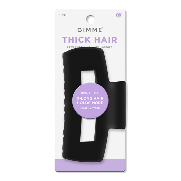 GIMME beauty Thick Hair Large Claw Clip Cavity - Black #1