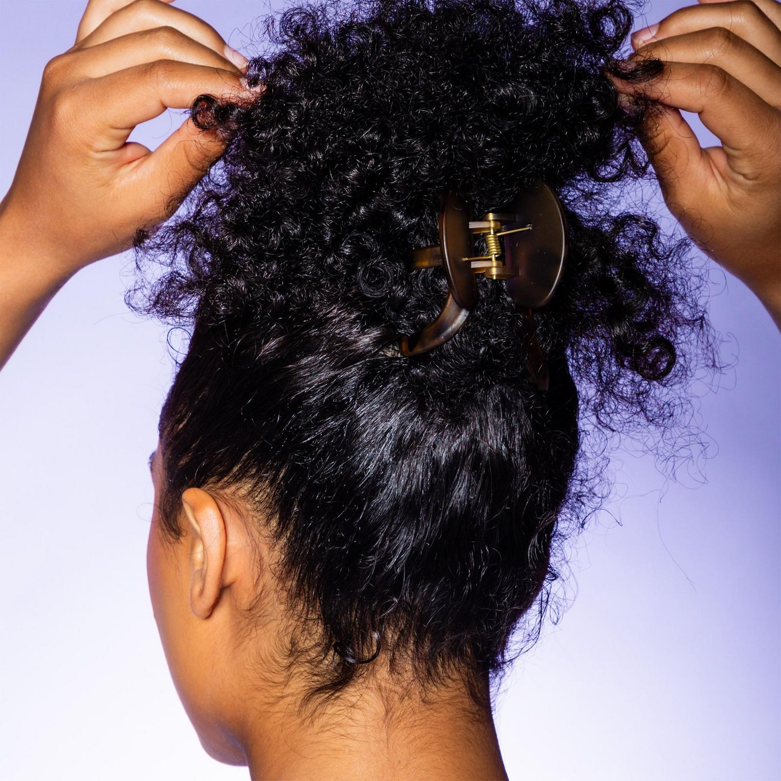 Thick Hair Curly Claw Clip - Black/Tortoise