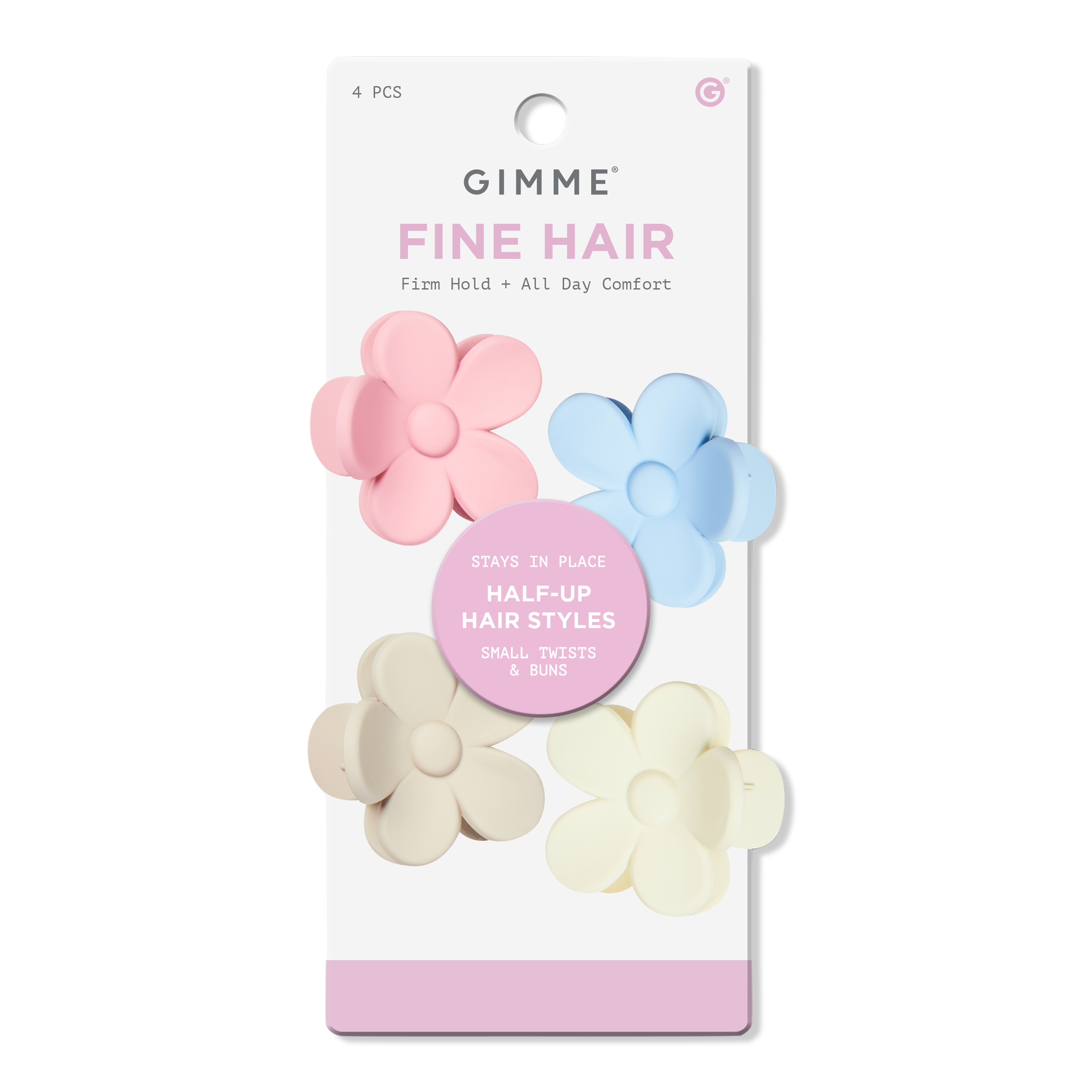 GIMME beauty Fine Hair Small Flowers Claw Clip #1