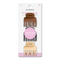 Fine Hair Double Teeth Claw Clip