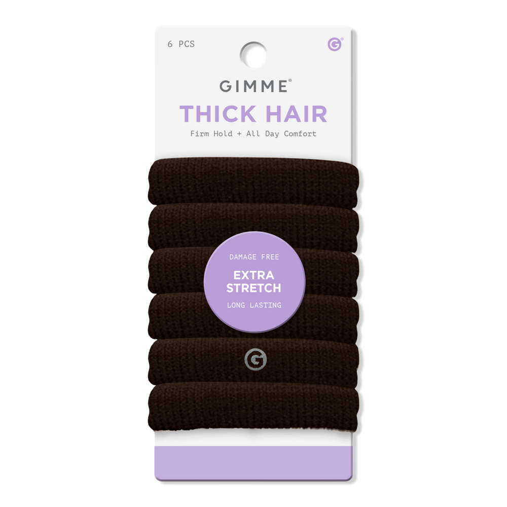 Gimme Beauty Thick Hair Extra Stretch Hair Band - Dark Brown In Brown