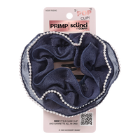 Scünci Primp Pop Clip Navy with Faux Pearls #2