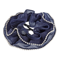 Scünci Primp Pop Clip Navy with Faux Pearls #4