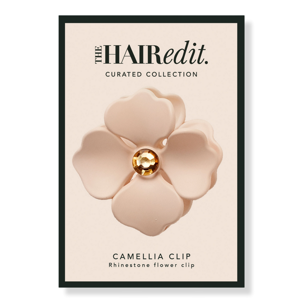 The Hair Edit Camellia Rhinestone Flower Claw Clip