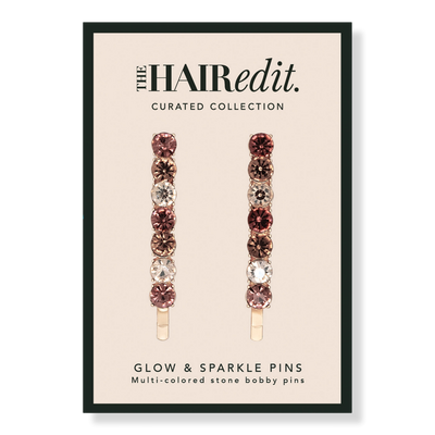 The Hair Edit Glow On & Sparkle Gemstone Bobby Pins