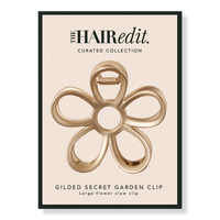 Gilded Secret Garden Flower Claw Clip