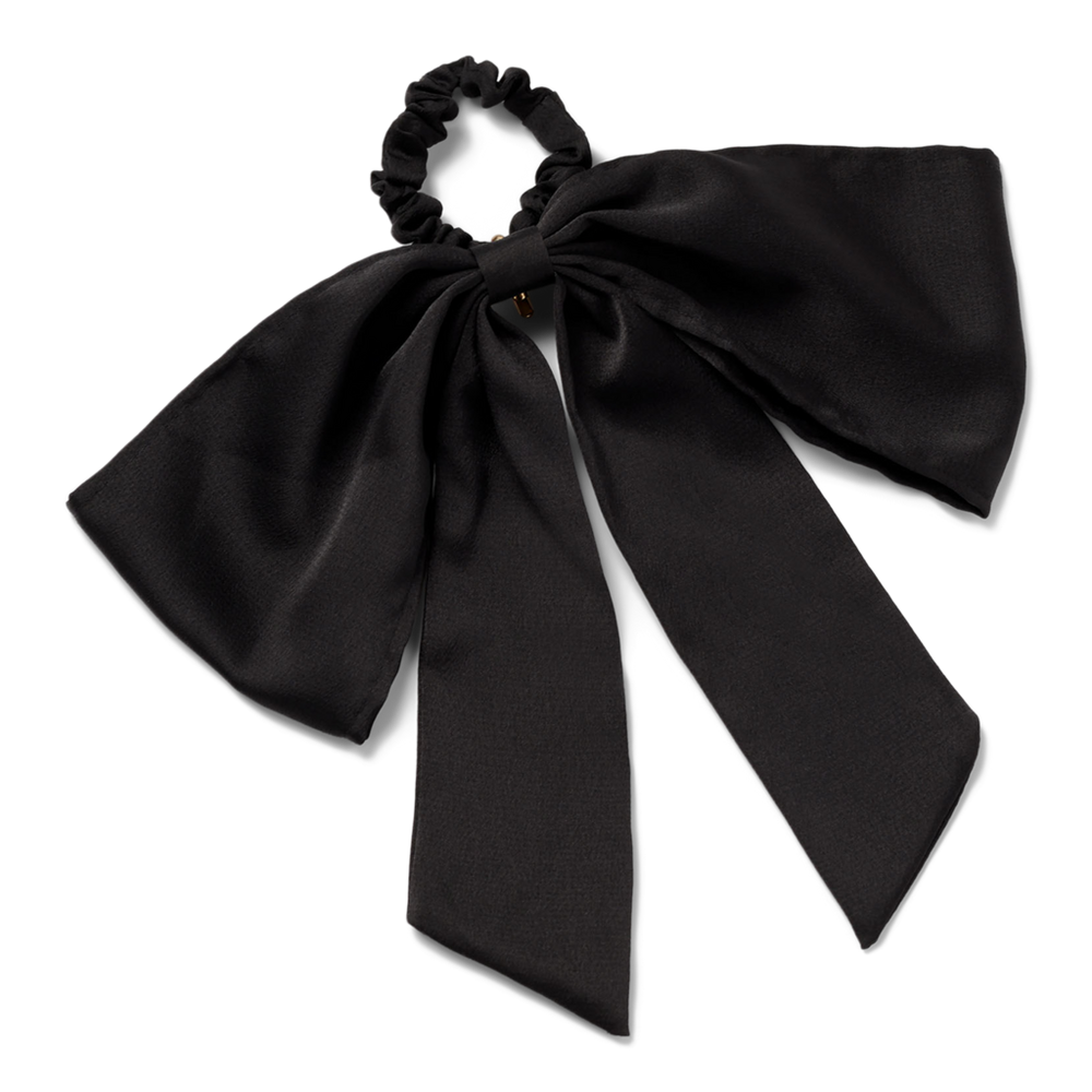 Runway Ribbon Bow Hook Satin Scrunchie