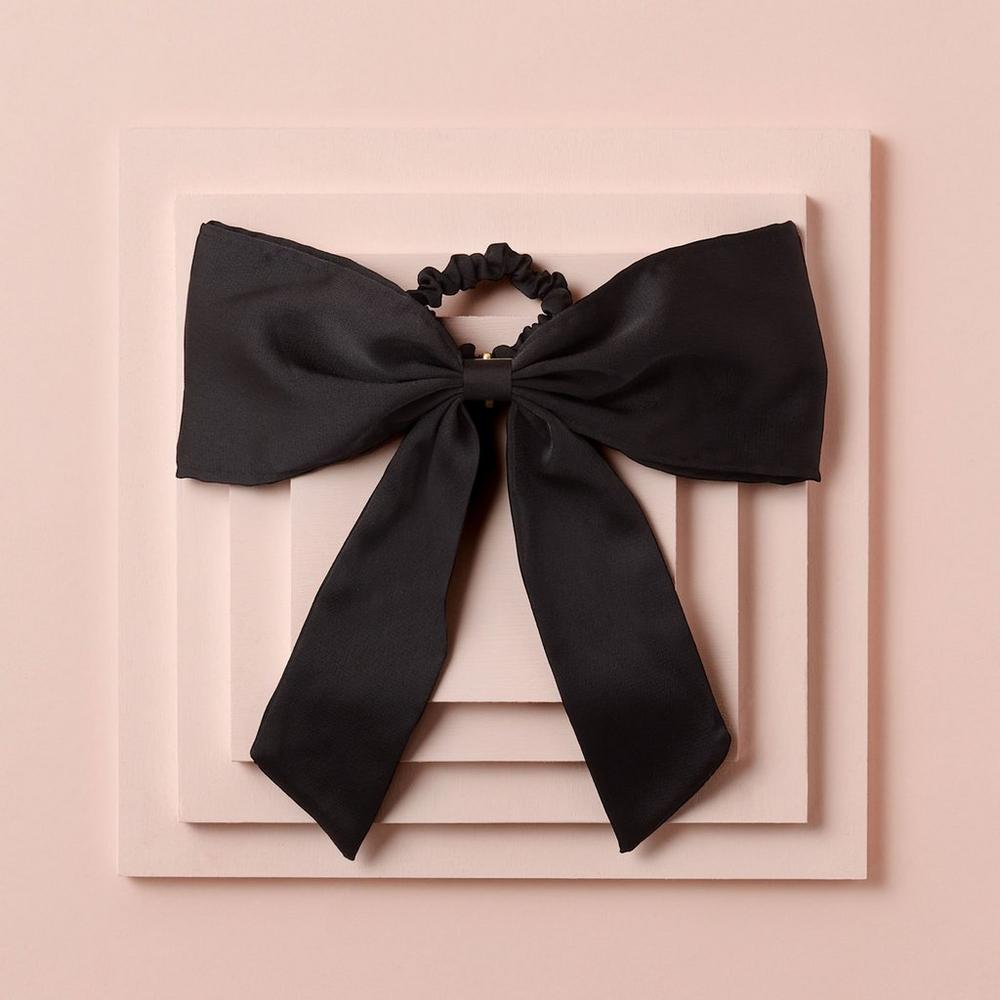 Runway Ribbon Bow Hook Satin Scrunchie