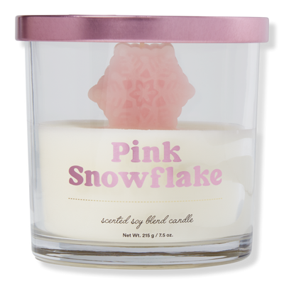 ULTA Beauty Collection Pink Snowflake Wax Melt Candle